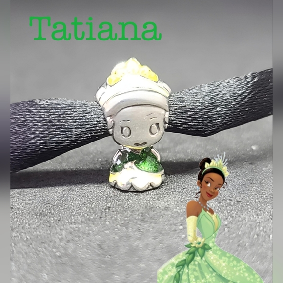 BOGO! Bundle to get the discount!! 925 Silver Tatiana Disney Princess Charm - Picture 1 of 1